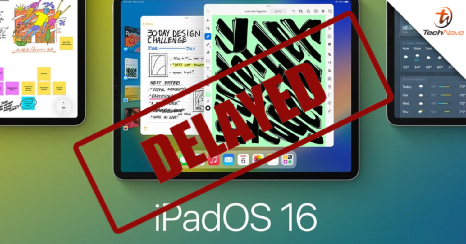 Apple is reportedly delaying the iPadOS 16 update to October 2022