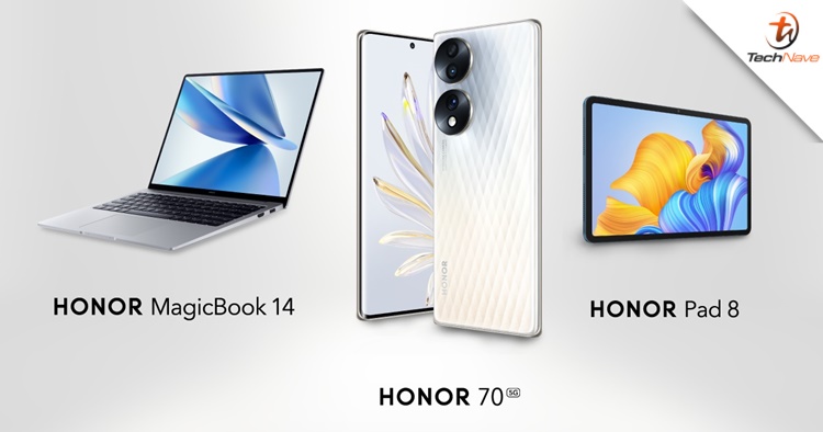 The HONOR MagicBook 14 (2022) & HONOR Pad 8 will join the HONOR 70's debut in Malaysia as well