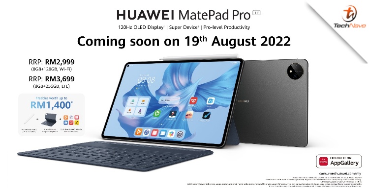 HUAWEI MatePad Pro 11 Malaysia release: Available starting 19 August 2022 from RM2999