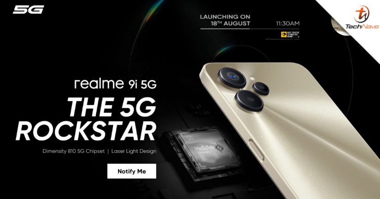 realme 9i 5G release: Dimensity 810 SoC and 6.6-inch 90Hz LCD display from ~RM842