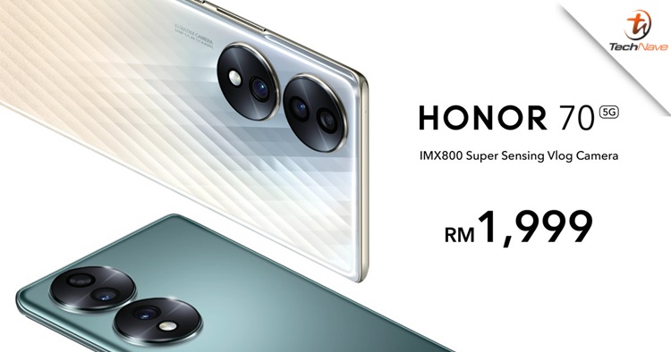 HONOR 70 Malaysia pre-order: 8GB + 256GB variant, priced at RM1999