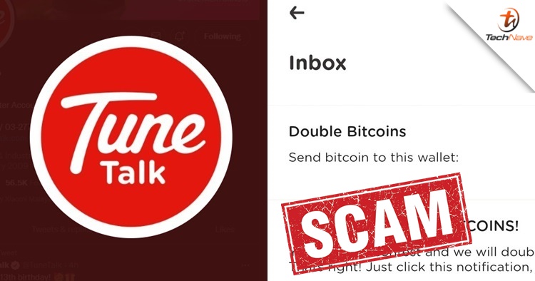 Tune Talk users are receiving Bitcoins notification scams from the app