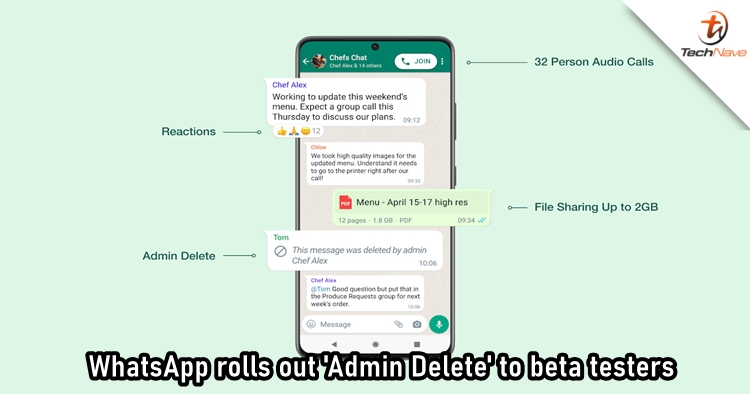 WhatsApp now lets group admins delete anyone's messages in the latest beta