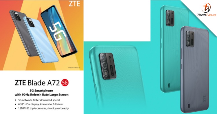 Custodia WBWONE Per ZTE Blade A52 Lite - Cover Morbida In TPU Con Fodera In Tessuto, Antigraffio E Antiurto, Colore Blu