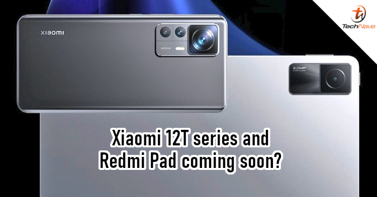 Render of Xiaomi 12T Pro and Redmi Pad leaked online