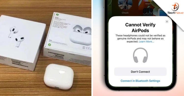 iPhones running iOS 16 will now warn users when they try to pair counterfeit AirPods
