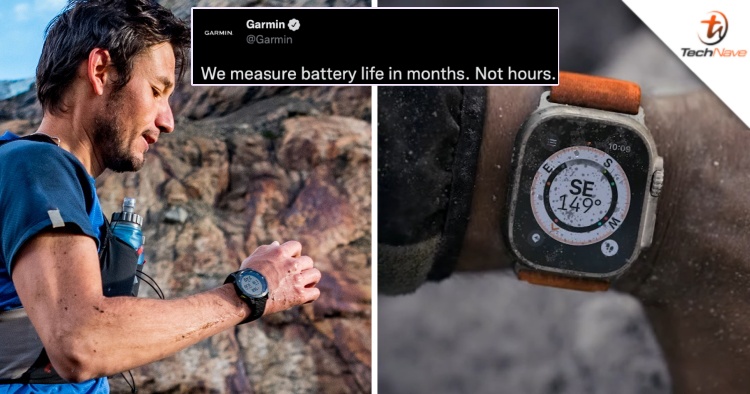 Garmin says that it measures battery life “in months, not hours” in apparent dig at the Apple Watch Ultra