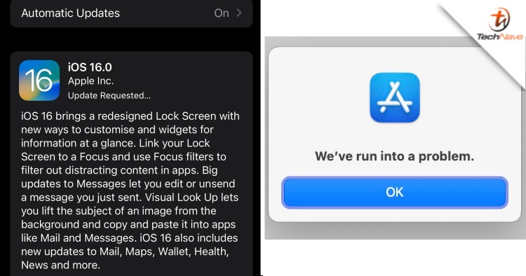 iPhone users are experiencing App Store errors after updating to iOS 16