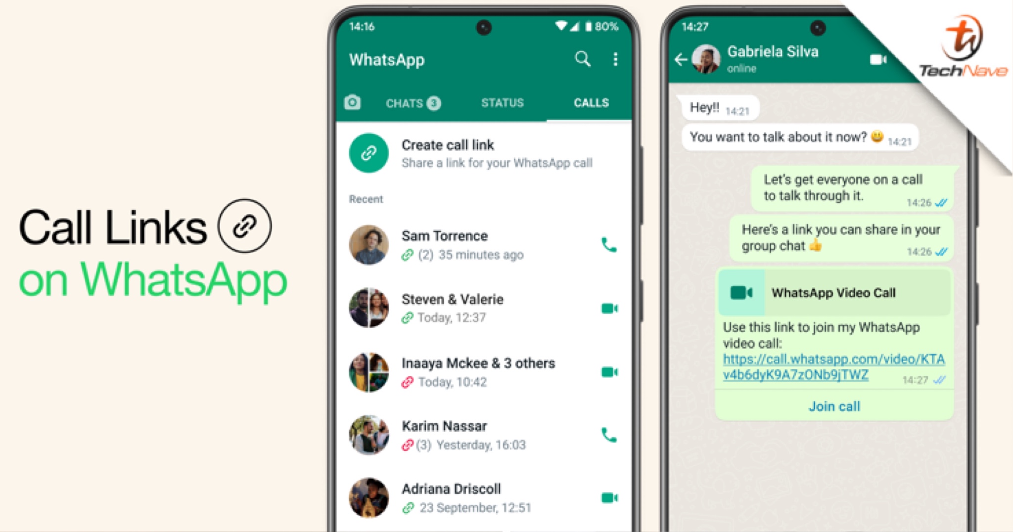 WhatsApp now has quick links for calls, to support secure encrypted video calling for up to 32 people soon