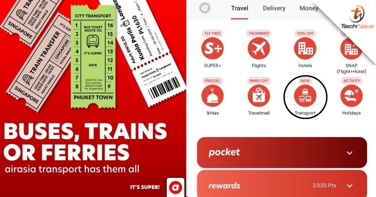 The airasia Super App now lets users book tickets for buses, trains and ferries