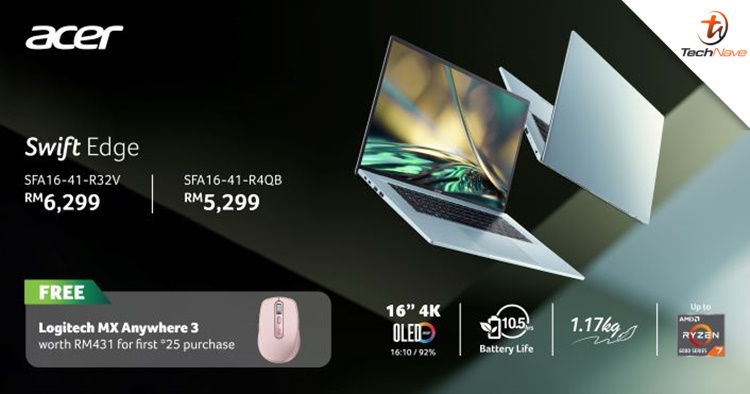 Acer Swift Edge Malaysia release: AMD Ryzen 6000 series processors, starting from RM5299