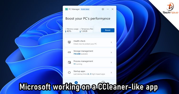 Microsoft built an app called PC Manager, which works like CCleaner