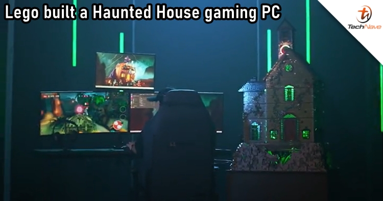 Lego built a majestic Haunted House gaming PC for Halloween
