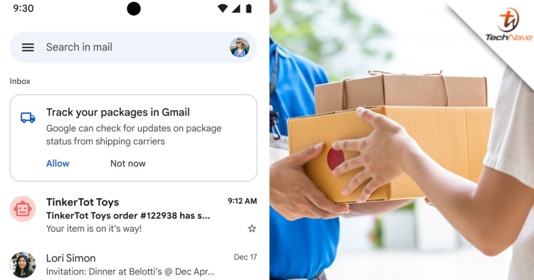You can now easily track your parcel deliveries on Gmail