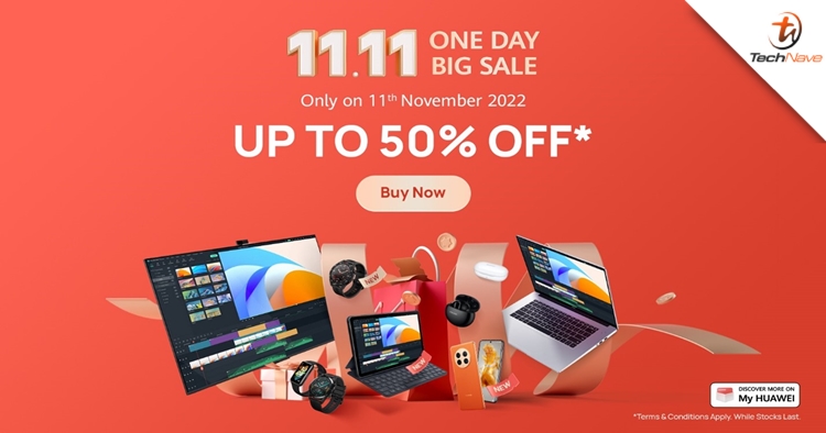 HUAWEI 11.11 One Day Big Sale has some gadgets selling at 50% off