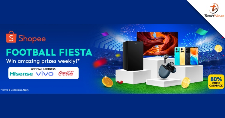 Shopee Football Fiesta: Win up to 1 million Shopee coins weekly and other amazing prizes this World Cup