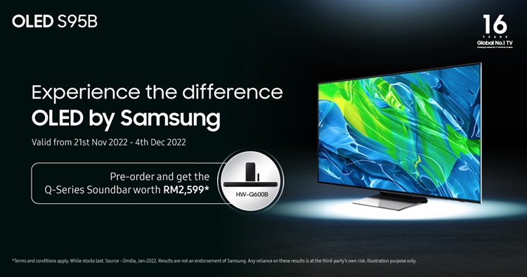 Samsung OLED smart TV Malaysia pre-order - starting price from RM10,499