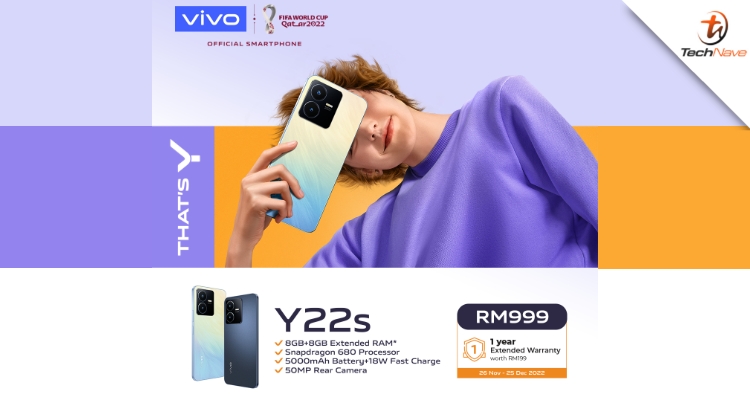 vivo Y22s Malaysia release: SD 680 SoC 5000mAh battery and 50MP main camera at RM999