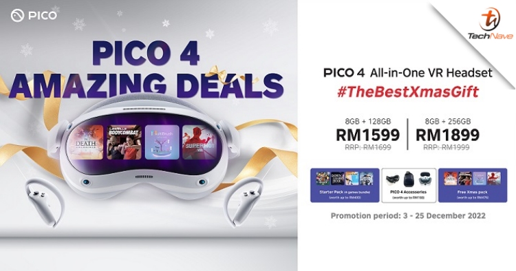 PICO #TheBestXmasGift: Get the PICO 4 VR headset with 4 additional free games and extra gifts from just RM1599