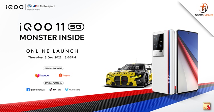 The iQOO 11 5G will be revealed in Malaysia on this Thursday