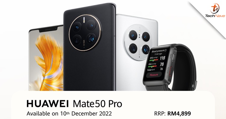 Huawei Mate 50 Pro Kunlun Glass Edition Malaysia release - coming in black & silver, priced at RM4899