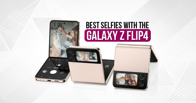 Take the best "selfie" you can with the Samsung Galaxy Z Flip4!
