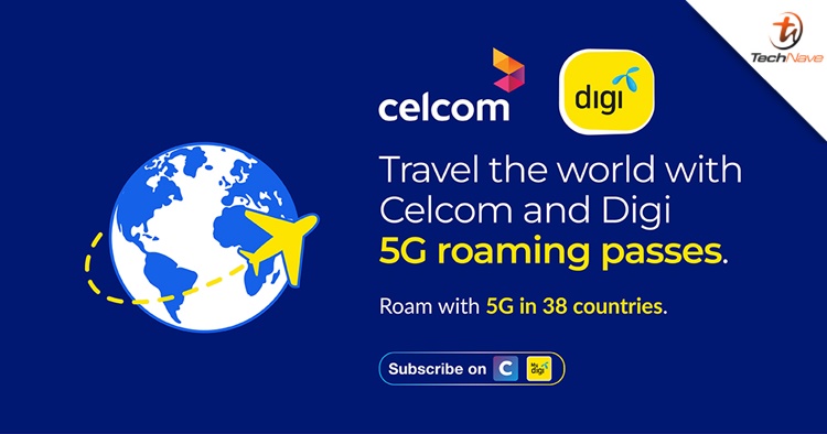 Celcom and Digi customers can now get 5G roaming passes in 38 countries