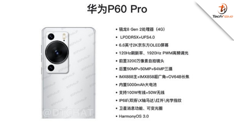 New Huawei P60 Pro leaked specs suggest Snapdragon 8 Gen 2 chipset -   news