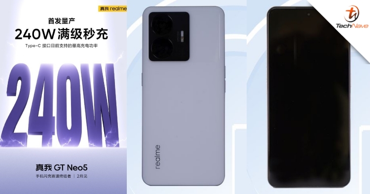 realme GT Neo 5 set for launch this February, features the world’s first 240W fast charging