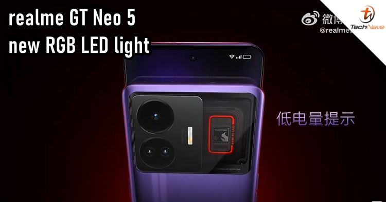 There's a new RGB LED light feature on the realme GT Neo 5