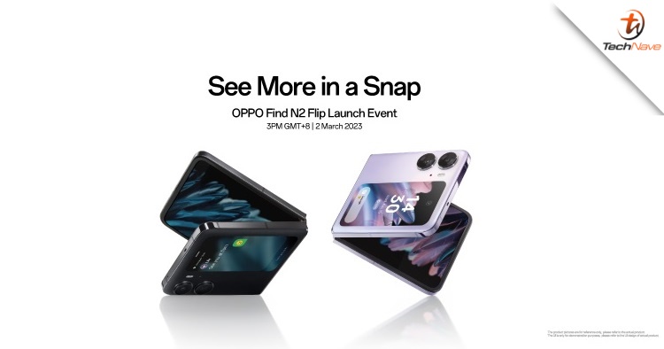 The OPPO Find N2 Flip will launch in Malaysia on 2 March 2023