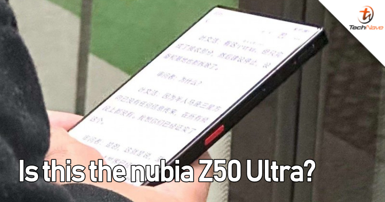 Boxy, bezel-free nubia Z50 Ultra spotted in the wild with what appears to be a better under display camera