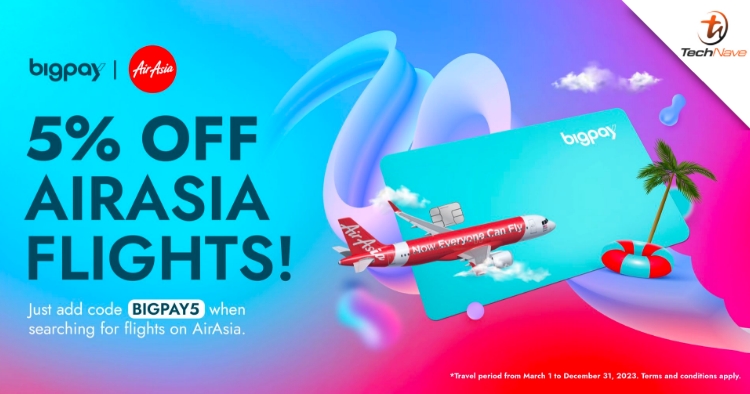 BigPay users can now enjoy full-year 5% off airasia flights
