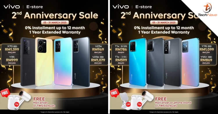 vivo Malaysia E-store 2nd Anniversary Sale: Discounts, free gifts and a chance to win prizes worth RM28,000
