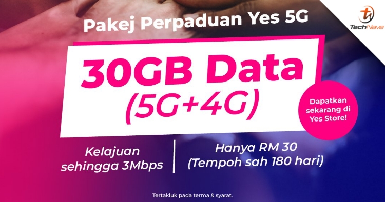 Yes offers 5G network access under Pakej Perpaduan, but it’s capped at 3Mbps speed