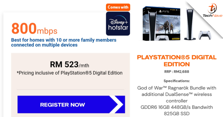 You can now get the PlayStation 5 with the Unifi 800Mbps plan but you’ll have to pay for an extra UNI5G Postpaid 65