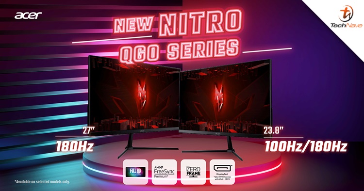 New Acer Nitro Malaysia release - price starting from RM379 with up to 180Hz refresh rates