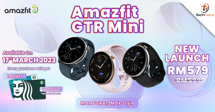 Amazfit GTR Mini set for Malaysian release this 17 March, priced at RM599
