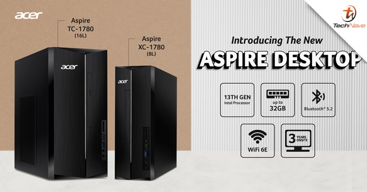 Acer Aspire XC & Aspire TC desktops Malaysia release - 13th Gen Intel Core processors, starting price from RM1949