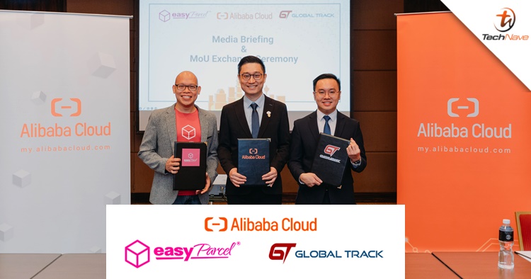 Photo 1_Clarence Leong, Founder & CEO of EasyParcel, Kun Huang, General Manager of Malaysia, Alibaba Cloud Intelligence, Joseph Lee Kha Sheng, Co-founder & CEO of Global Track.JPG