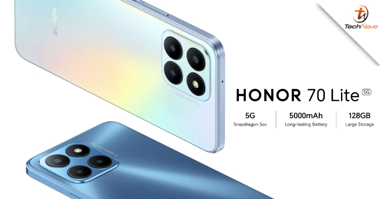 HONOR 70 Lite 5G release: 90Hz LCD, SD 480+ SoC and 50MP main camera at ~RM1093