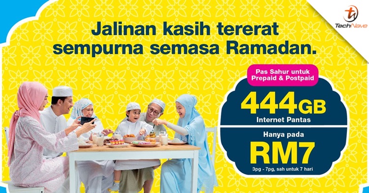 Sahur Pass is now available for Digi Prepaid & Postpaid plans with 444GB of data, priced at RM7