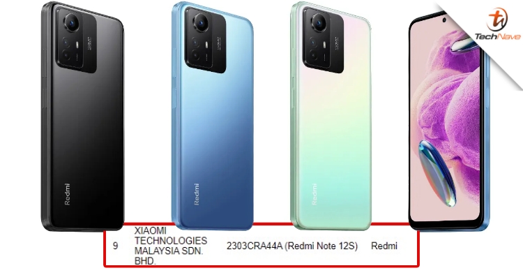 Redmi Note 12S listed on SIRIM database, launch in Malaysia imminent?