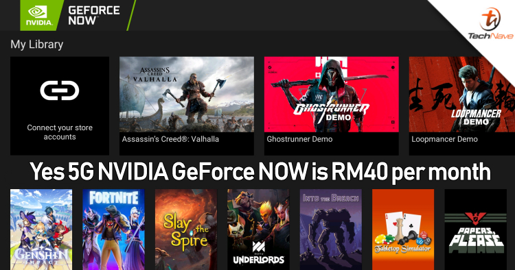 Yes 5G GeForce NOW cloud gaming in Malaysia will be priced at RM40 per month