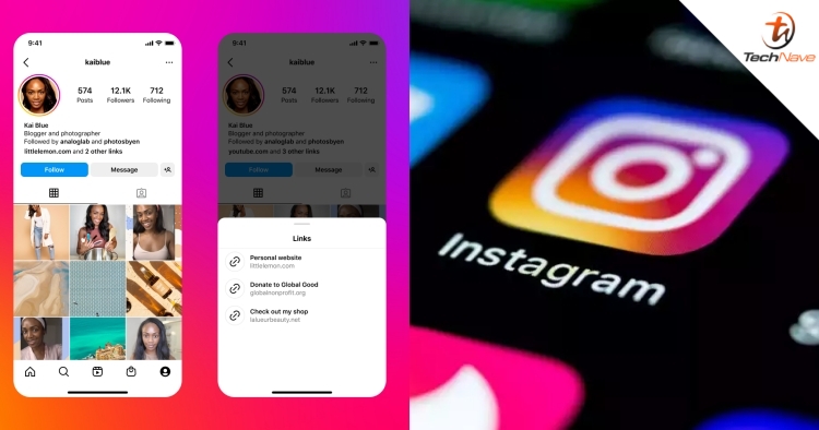 Instagram users can now add up to 5 links to their account’s bio