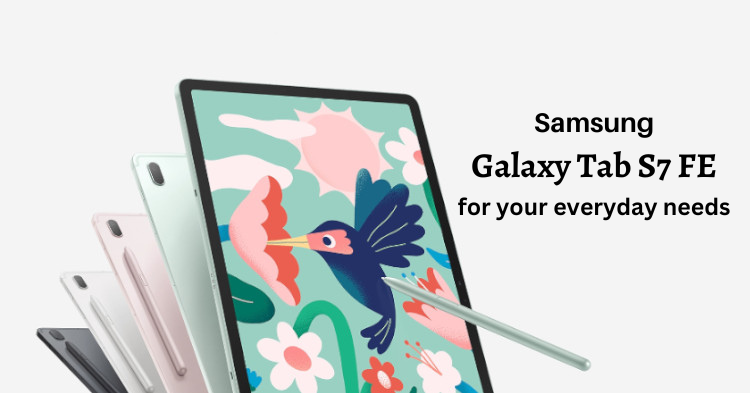 Enjoy your favourite games and movies with the large Samsung Galaxy Tab S7 FE, now available for just RM2099