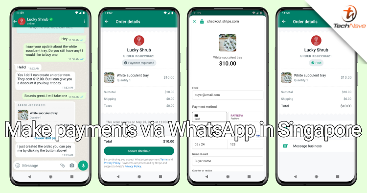 You can now make payments via WhatsApp in Singapore