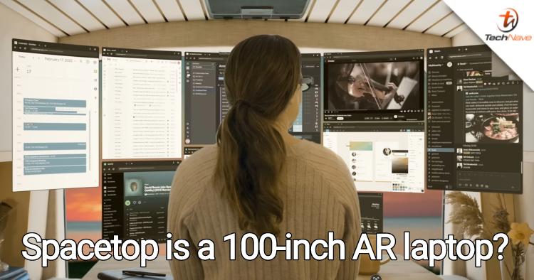 Finally, a 100-inch curved AR display laptop has arrived with Spacetop