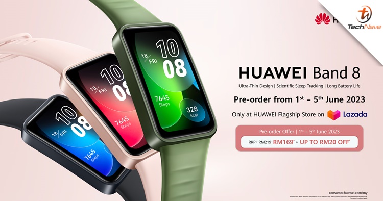 Huawei Band 8 Malaysia release - new Orange Nylon Strap model, priced at  RM229