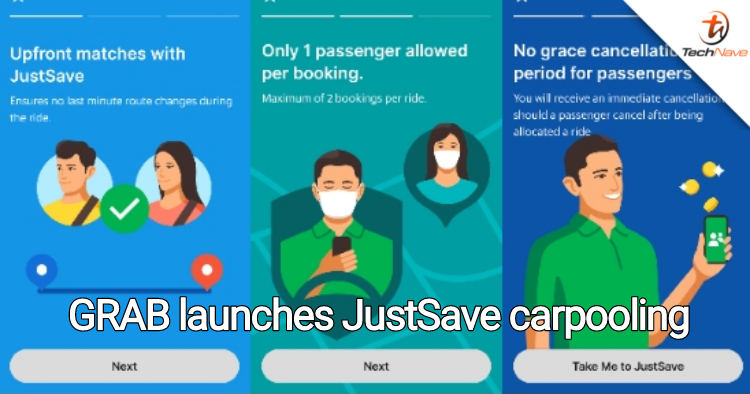 Grab launches new carpooling service, JustSave for 20% lower fares